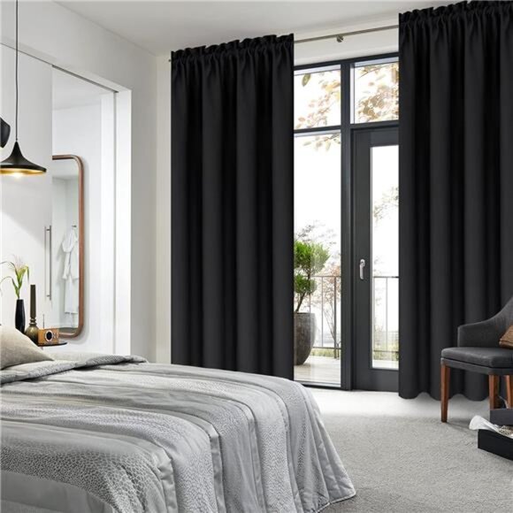 Blackout Curtains – Thermal Insulated, Energy Saving & Noise Reducing Bedroom - Picture 2 of 6